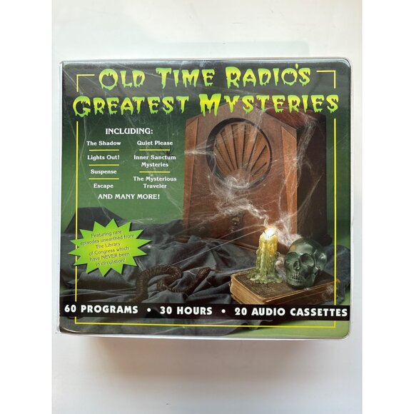 Old Time Radio's Greatest Mysteries 20 Audio Cassette Set 60 Programs 30 Hours B - Picture 1 of 6